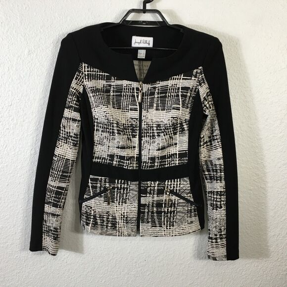 Joseph Ribkoff Jackets & Blazers - Joseph Ribkoff Jacket Womens XS S Multicolor Long Sleeve Geometric Poly Blend
